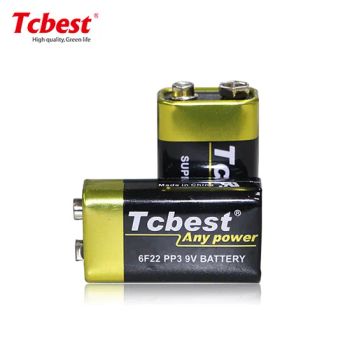 Factory Direct Heavy Duty 6f22 9V AA AAA Zinc-Carbon Primary Dry Battery for Smoke Detectors - Shenzhen Tcbest Battery Industry Co., Ltd. - China