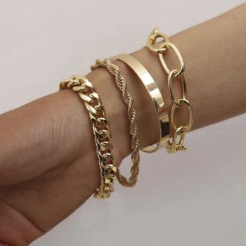 Fashion Gold Star Charm Bracelet 16.5cm Fashion Female 1Y AVA SL-04139 - Yiwu AVA Co., Ltd. - China