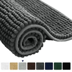 43*61cm Bath Mat Non Slip Bath Mats Chenille Rug - Jiangyin Moonstar Clean Products Co., Ltd. - China