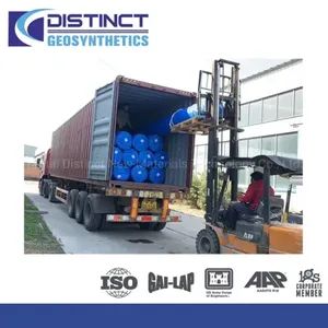 PE Geomembrane for Pond Liner and Other Waterproof Project, Drainage Geocomposite - Yantai Distinct New Materials Technology Co., Ltd. - China