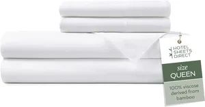 Breathable Bamboo Sheet Set Cooling Bed Sheets with 2 Pillowcases - Hangzhou Yiying Trade Co., Ltd. - China