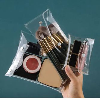 PVC Makeup Bag Transparent Waterproof Bag for Cosmetic Brush Bags - Shenzhen Rundongyang Plastic Hardware Co., Ltd. - China