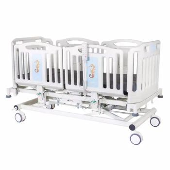 Hot Sale Electric Adjustable 5 Functions ICU Hospital Pediatric Bed with Side Rails for Children - Suzhou Haoxin Medical Technology Co., Ltd - China