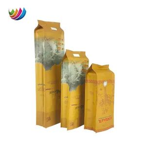 Custom Printing Aluminum Foil Glossy UV Tea Coffee Bean Side Gusset Coffee Bags with Valve - Shantou Weiyi Packaging Co., Ltd. - China