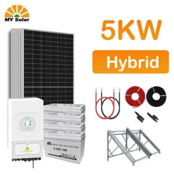 Solar Panel System 5kw Solar Photovoltaic System 5kw Solar Power Kit on Hybrid Grid Solar Energy System - MY Solar Technology Co., Ltd. - China