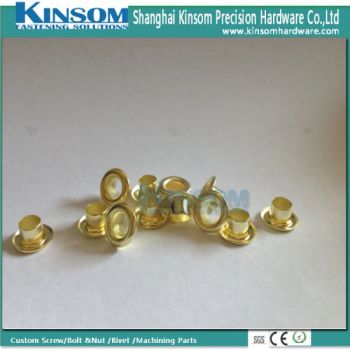 Hollow Copper Brass Eyelet Rivet of Clothing Fabrication Accessories Fittings - Shanghai Kinsom Precision Hardware Co., Ltd. - China