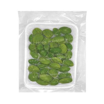 Frozen Sator / Stink Bean 100% in White foam tray in vacuum nylon bag, Thai authentic vegetable - I.T.FOODS INDUSTRIES CO.,LTD. - Thailand