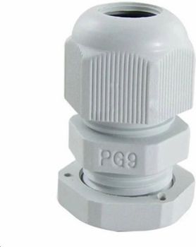 PVC White PG Cable Gland, IP33 Color White Material PVC IP Rating IP33 Head Shape Round Thread Model PG 9 Usage/Application Cable - Envy Enterprises - India