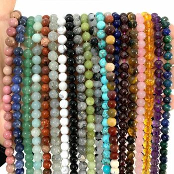 Nature Semi Precious Stone Crystal Bead 4-10mm Round Loose Beads <Esb8006> - East Sunrise Jewelry Co., Limited - China