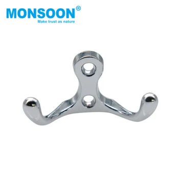 Wardrobe Accessories Kitchen Closet Bathroom Nickel Plated Metal Single Wall Mounted Coats Hat Clothes Hanging Hook for Home - Monsoon Import Export (Guangzhou) Limited - China