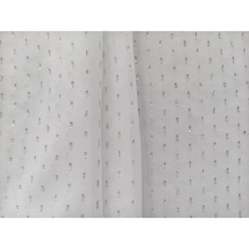 Shinny Clipped 100%Polyester with Silver Thread Fabric for Luxurious Dress - Suzhou Huiyu Textile Co., Ltd - China