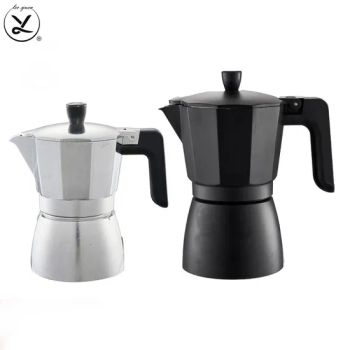 Stovetop Aluminum Espresso Coffee Moka Pot Portable Italian Coffee Maker - Jiangmen Liyuan Household Goods Co., Ltd. - China