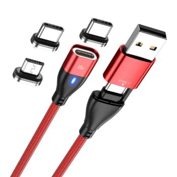2024 New Arrival USB C 3 in 1 6 In1 Fast Charging Cable Pd60W Magnetic Cable USB C to Type C 27W for All Mobile Phones CE RoHS FCC - Shenzhen D-Wireless Co., Ltd - China