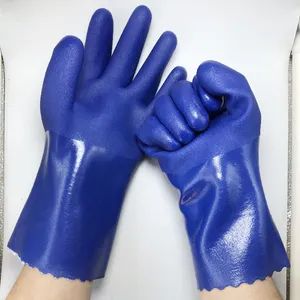 Max Oil Resistant Water Proof Anti Slip PVC Working Seamless Gloves Length 28cm/35cm/40cm - Linyi Golden Dragon Source Safety Technology Co., Ltd. - China