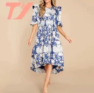 Summer Dress Luxury Manufacturers Clothing Custom Womens Casual Loose Cotton Strapless Sexy Beach Holiday Maxi Dresses - Dongguan Tuoyi Clothing Co., Ltd. - China