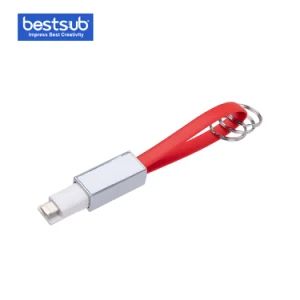 Bestsub Sublimation Portable Data Cable Keychain (Small, Red) - BestSub Technologies Co Limited - China