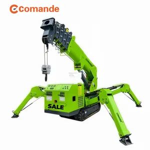 Compact 5 Ton Telescopic Boom Spider Crane with Man Basket MOQ 1 Span 18m Origin China Condition New Weight (Kg) 10500 Trademark COMANDE - Comande (Shandong) Machinery Co., Ltd. - China