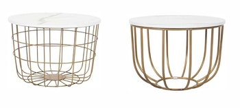 coffee table Form Round Material Metal - RAJPUTARTS - India