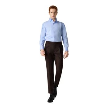 Tailored Fit Crisp White Soft Touch Custom Tailored for Office and Professional Wear Mens Shirts - Qingdao Steven Tailoring I&T Co., Ltd - China