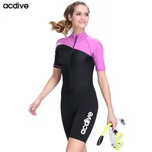 Factory Price Customized Water Sports Upf 50+ Surfing Snorkeling Adult Women Thin Spandex Fabric Wetsuit - Shanghai Acdive Technology Co., Ltd. - China