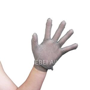 Steel Glove with 8cm Cuff/Steel Chain Mail Glove/Chainmail Cut Resistant Glove - Hebei Ailun Metal Products Co., Ltd. - China