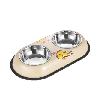 Wholesale Price Anti Tipping Stainless Steel Double Pet Cat Dog Bowl Feeder Drinking Water and Feeding Device Cat Food Bowl - Market Union Co. Ltd. - China