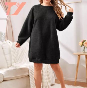 Plus Size Woman's Winter Night Wear Nightdress Pyjamas Women Sleepwear Winter Nightgown - Dongguan Tuoyi Clothing Co., Ltd. - China