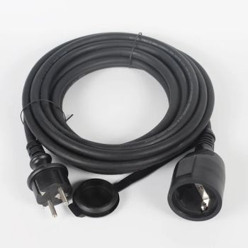 CE GS Certified 16A 250V Schuko Cee 7/7 Plug Female to Cee 7/3 Socket IP44 Waterproof Outdoor Power Cords & Extension Cords - Wuxi Zhonghui Wire & Cable Co., Ltd. - China