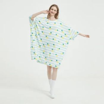 Women Soft Comfortable Bamboo Fabric Oversize T Shirt Nightgowns Sleep Tee - Hangzhou D&H Textile Co., Ltd. - China