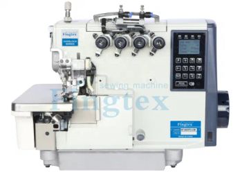 Fingtex Automatic Pneumatic Tupe Four Threads Overlock Industrial Sewing Machines - TAIZHOU FINGTEX SEWING MACHINE CO., LTD. - China