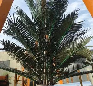 Camouflaged Palm Tree Monopole Antenna for Mobile Networks Trademark HY Origin China Condition New Height 8-100m Standard - Ningbo HY Communication Equipment Co., Ltd. - China