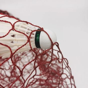 Badminton Net Single Binding Without Steel Wire Origin China Use Badminton Model NO. BN01 Color White, Red Pack Plastic Bag - Dmantis Sports Goods Co., Ltd. - China
