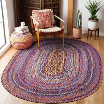 Indian-Style Braided Rugs High-Quality Rugs Made From a Blend of Bangladeshi Jute and New Zealand Wool - Blossom Carpet Co., Ltd. - China