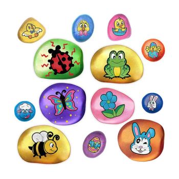 DIY Rock Painting Waterproof Paint Set with Plastic Drawing Toys for Creative Arts & Crafts - Ningbo Hardwork Art & Craft Co., Ltd. - China