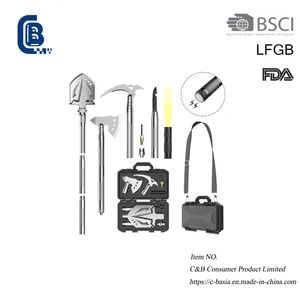Outdoor Camping Portable Removable Survival Folding Shovel, Multi-Function Stainless Steel Shovel - Yangjiang C&B Consumer Product Limited - China
