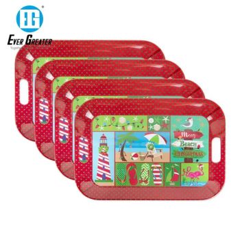 Custom Serving Tray Set High Quality Metal Tray for Gifts Christmas Decor Wholesale Trays Decorative Serving Trays - EVER GREATER IMP. & EXP. CO., LIMITED - China