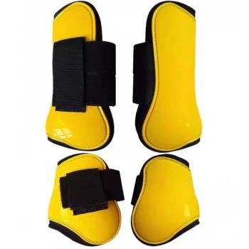 PU Training Jumping Riding Brushing Horse Boots Lightweight Breathable Front & Hind Boots Legs Protector One Set - Hebei Kang Sheng Yuan Sports Goods Co., Ltd. - China