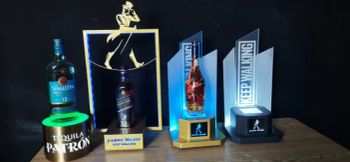 Personalised Spirit Bar Counter Glorifier Stand to Light up Your Brand - Xiamen Polaris Gift Co., Ltd. - China