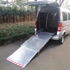 TUV Manual Aluminum Folding Wheelchair Ramp for Motorcycle with 350kg Loading for Electric Scooter - Changzhou Xinder-Tech Electronics Co., Ltd. - China