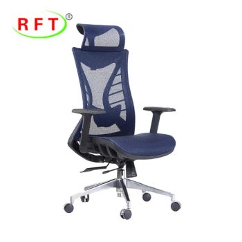 Competitive Abjustable Headrest Swivel Luxury Blue Mesh Office Executive Comference Chair - FOSHAN AH FAN TI FURNITURE CO.,LTD - China