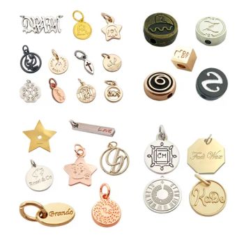 Wholesale Engraved Metal Jewelry Tag Custom Metal Pendant Charm for Bracelet - Quanzhou Shishi Xiangminghui Trading Co., Ltd. - China