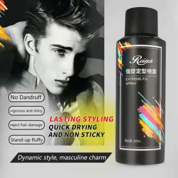 Hot Sale OEM /ODM Custom Strong Holding Hair Spray 48 Hour Hold for Men and Women Hair Styling Volume Sprays - Reina Cosmetics (Guangzhou) Co., Ltd. - China