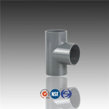 PVC Plastic Pipe Tee with High Pressure Fittings Colour Grey Standard GB Material PVC Origin China Finish Smooth Lateral - HUASHENG PIPELINE TECHNOLOGY CO., LTD. - China
