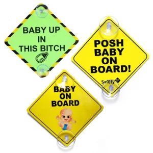 Wholesale Reflective Baby on Board Sign Car Window Suction Cup Sticker - Suzhou Flagbank Display Co., Ltd. - China