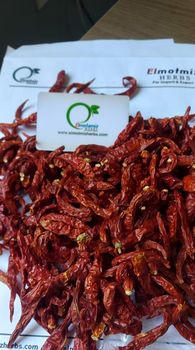 Red Chili Pepper Whole - Dried Sun-Dried Chili, No Additives Color Red Delivery Form Bag, Sacks Degree of Spiciness Spicy - Elmotmiz Herbs - Egypt