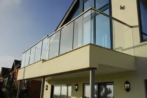 Customized Safety Aluminum Balustrades Stair Handrails Railing Glass Balcony Fence - Guangdong Baosong Industry Technology Co., Ltd. - China