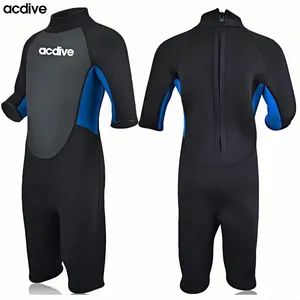 Professional OEM ODM Children 3mm Shark Skin Neoprene Suits Surfing Diving Snorkeling Short Sleeve Wetsuit - Shanghai Acdive Technology Co., Ltd. - China