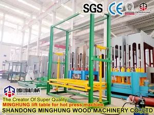 Wood Based Panel Machinery: Lift Table Platform for 40layers Hot Pressing Machines - Shandong MINGHUNG Wood Based Panel Machinery Co., Ltd - China