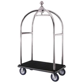 Hotel Luggage Trolley Made of Stainless Steel (XL-01) Tube 51mm Quantity 4 Color White Origin China Condition New HS.Code - Guangdong Shining Hotel Articles Co., Ltd. - China
