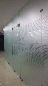 Glass Partition Works Height 7 Feet Features good Material Glass Site Location Hyderabad Type of Glass Clear Glass Partition Type Fixed - Modular Line Interior Factory - India